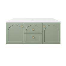 Stevie 1200mm Wall Hung Single Vanity with Stone Countertop